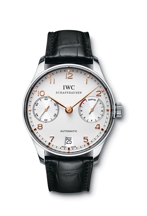 IWC Portuguese Automatic Stainless Steel / Red Numerals • IW5001